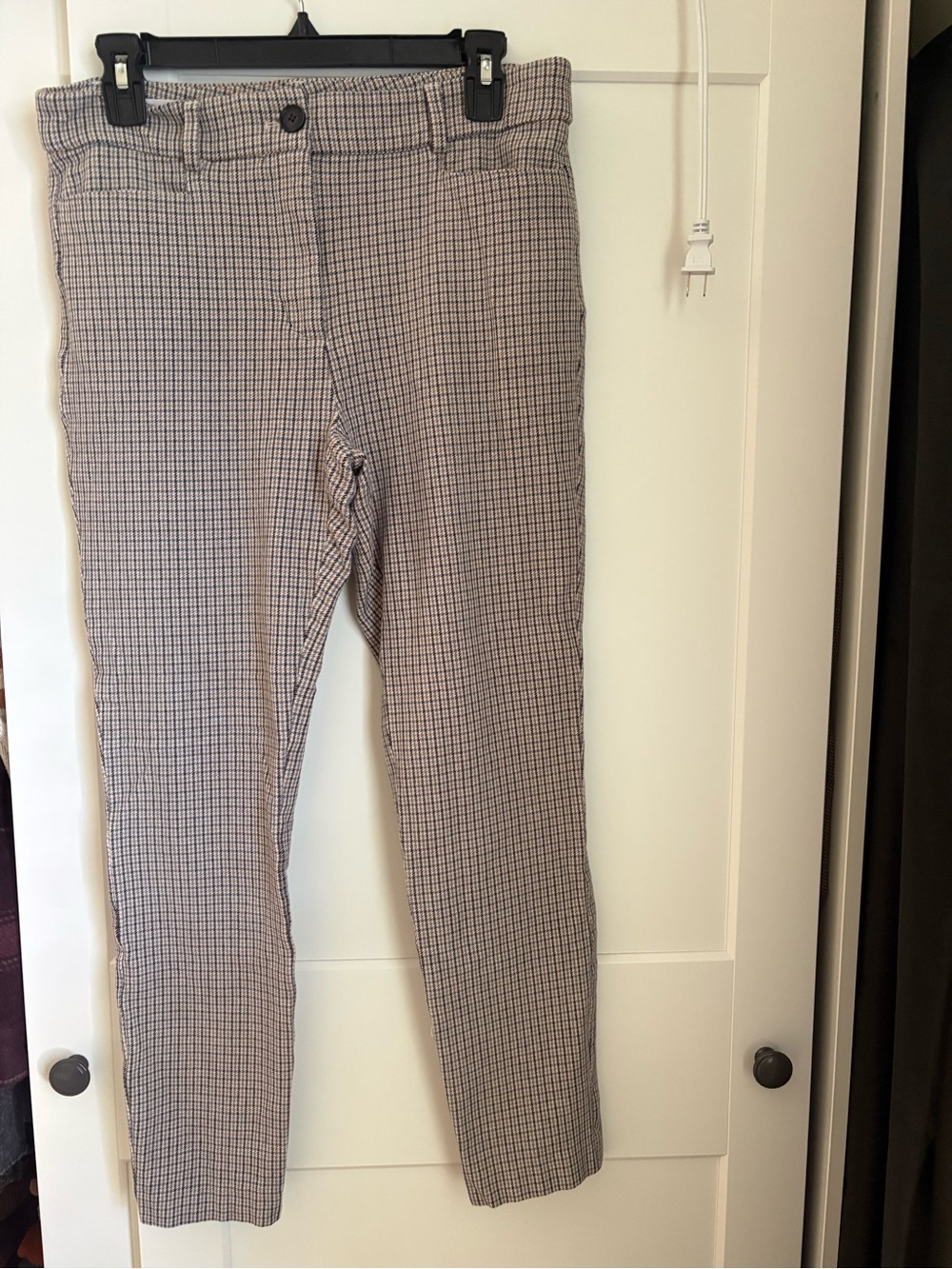 LOFT Skinny Trouser with Checkered Detail